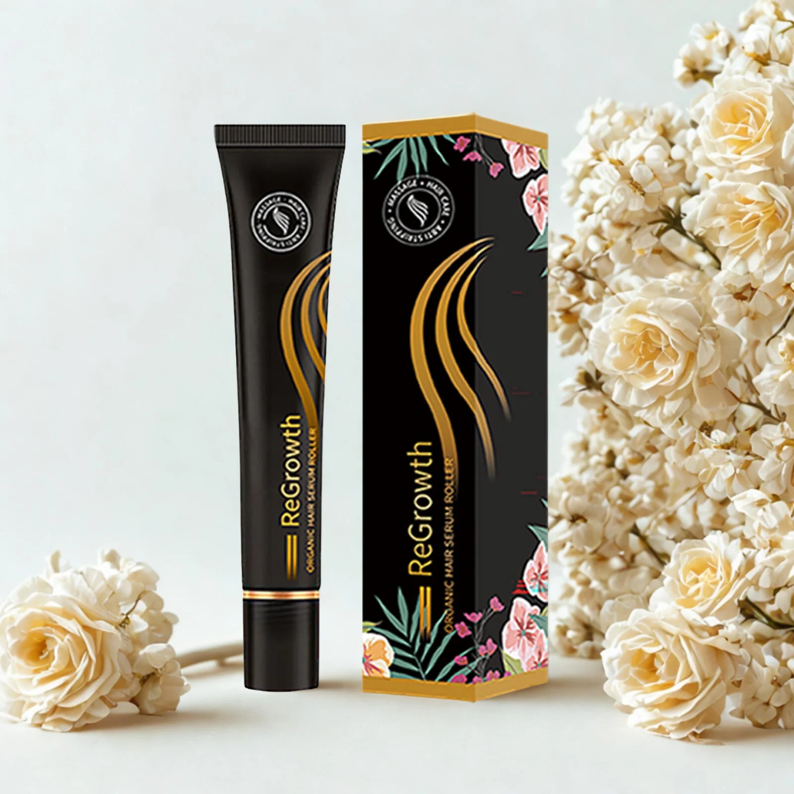 Regrowth Organic Hair Serum Roller Set Hair Care Anti Stripping Liquid Suitable For All Types Of Hair Loss Scalp Nourishing