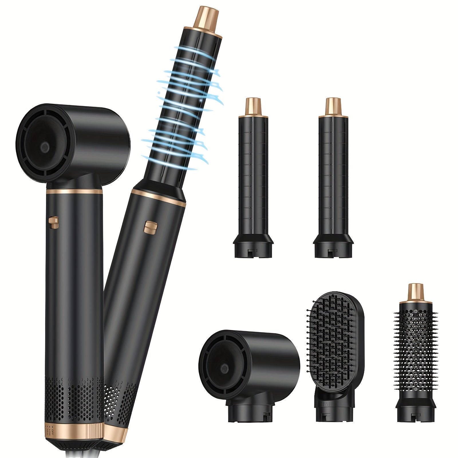 5-in-1 Hair Styler Hot Air Brush with 60000RPM-0