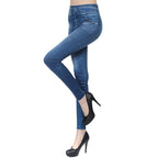 Jeggings en jean taille haute