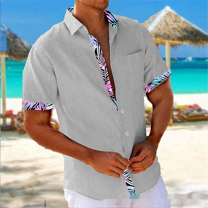 Chemise décontractée à manche 3D