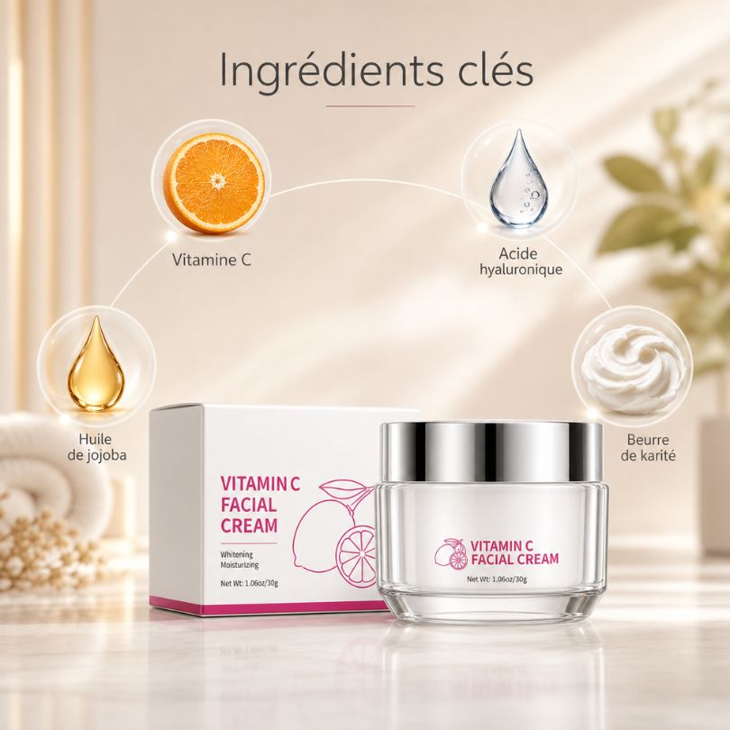 Crème visage à la vitamine C Soin de la peau