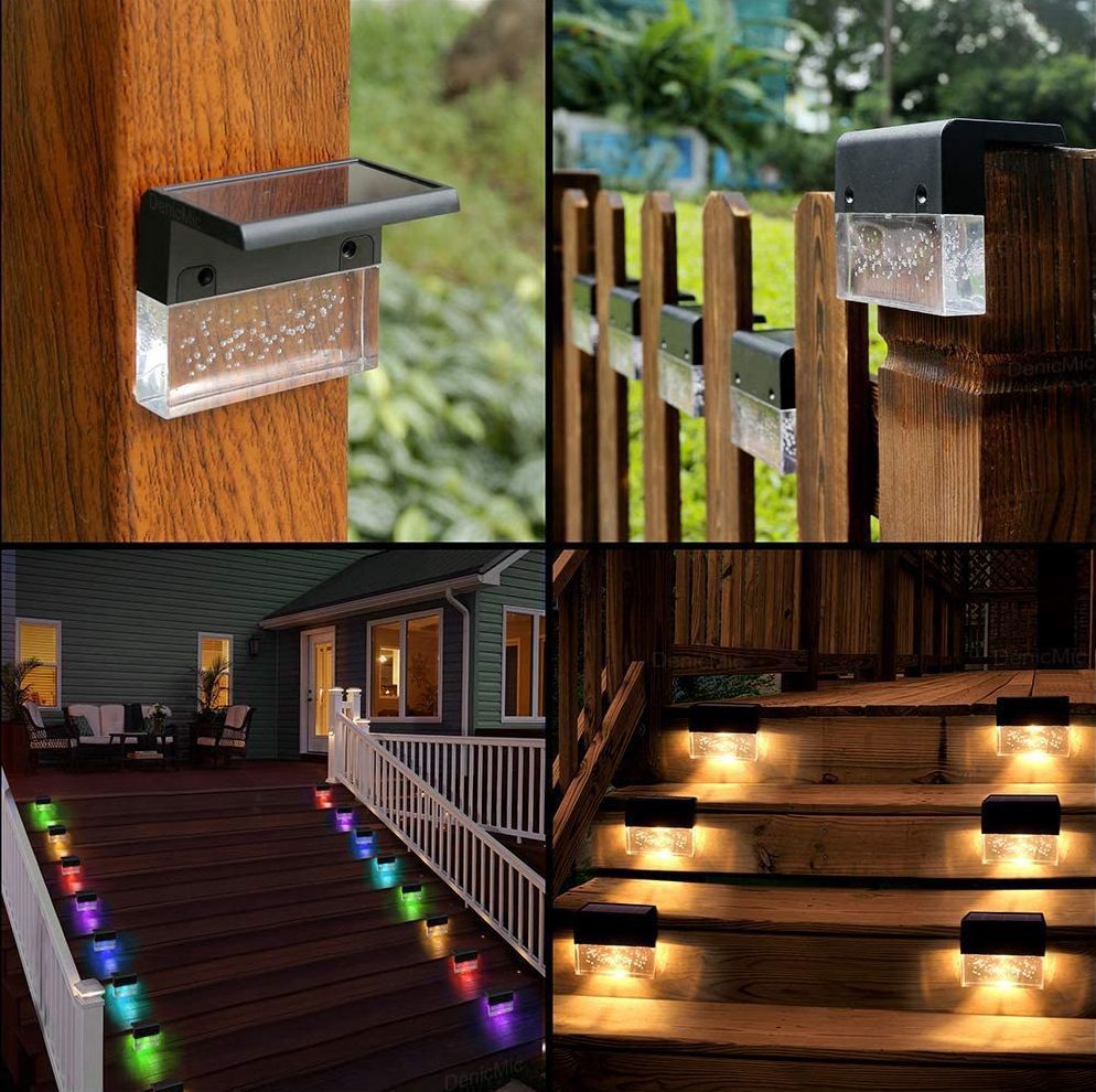 Lampe solaire étanche LED RVB
