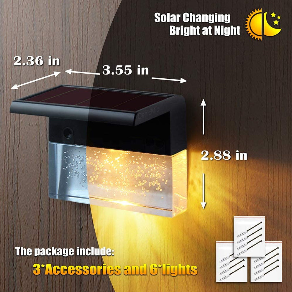 Lampe solaire étanche LED RVB