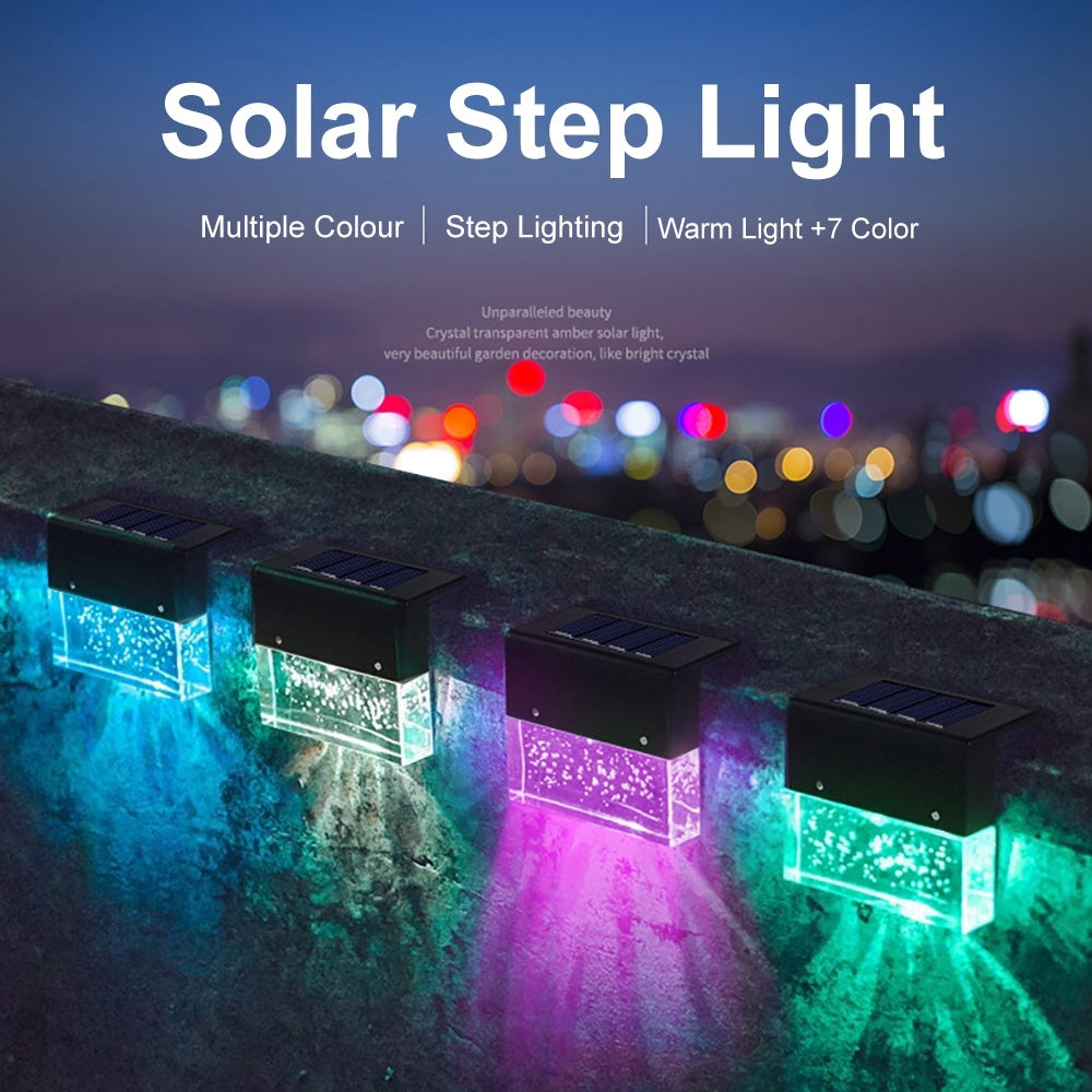 Lampe solaire étanche LED RVB