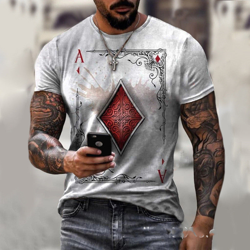 T-shirtt imprimé carte à jouer