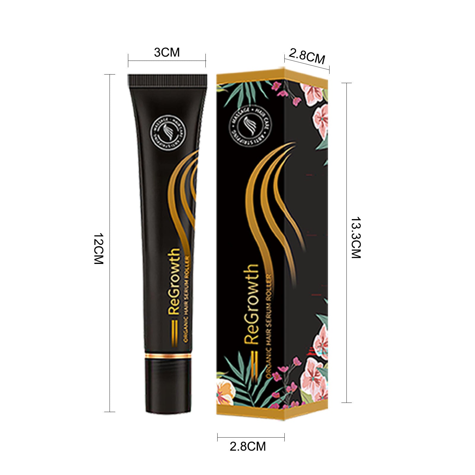 Regrowth Organic Hair Serum Roller Set Hair Care Anti Stripping Liquid Suitable For All Types Of Hair Loss Scalp Nourishing