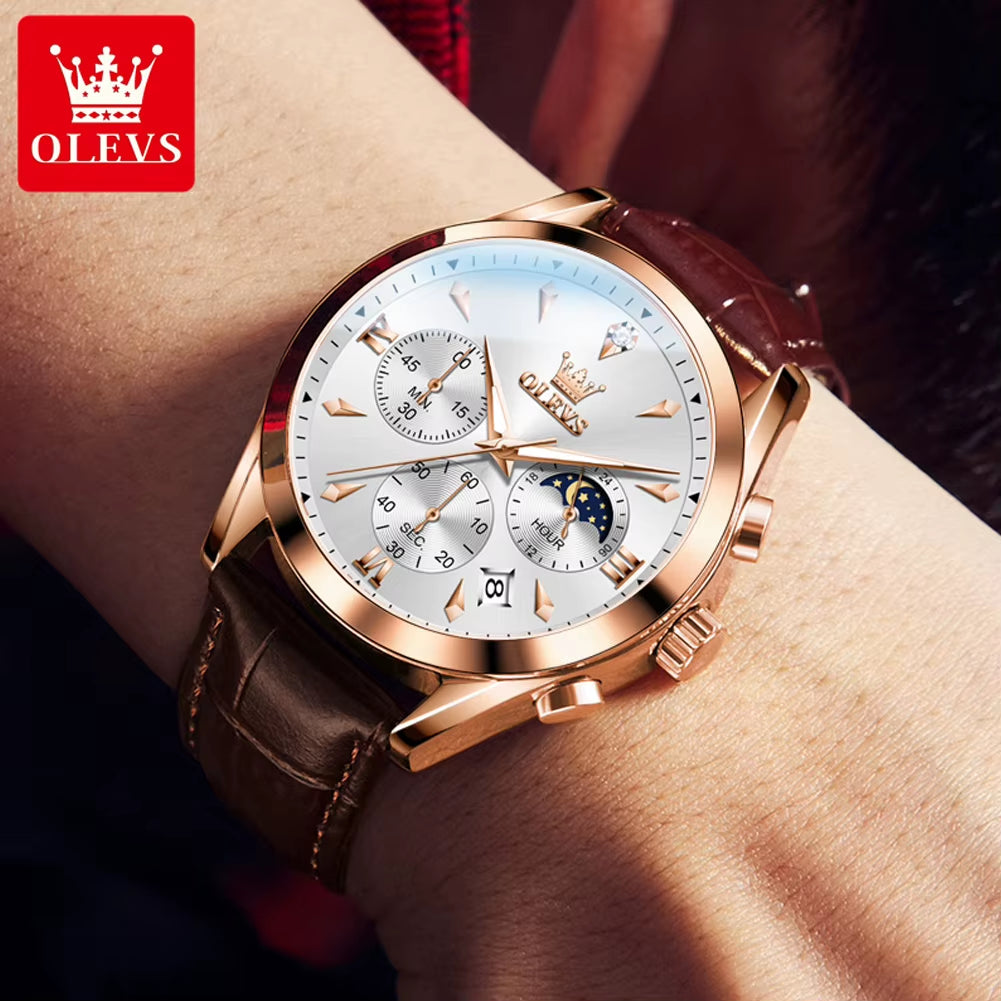 3609 Men'S Watch High Quality Multi Functional Waterproof Luminescent Quartz Watch Luxury Brand Men'S Watch Montre Homme