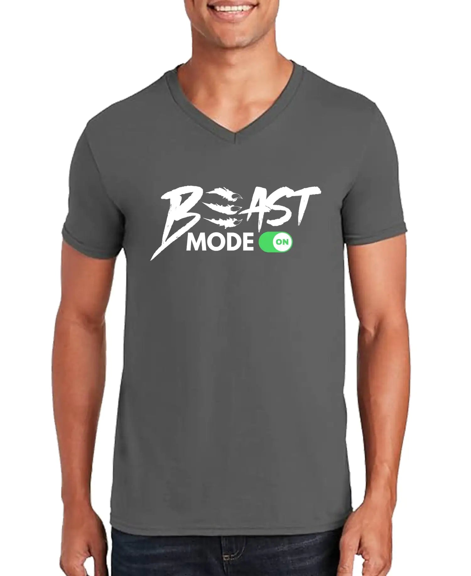Beast Mode On Men’s  V-Neck T-shirt