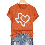 Short Sleeve T-shirt Printed Summer Fashion Tops