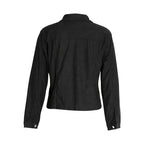 Women'S Corduroy Long Sleeve Jacket - Casual Button-Up Coat with Flap Pockets, Fall & Spring Fashion Outerwear