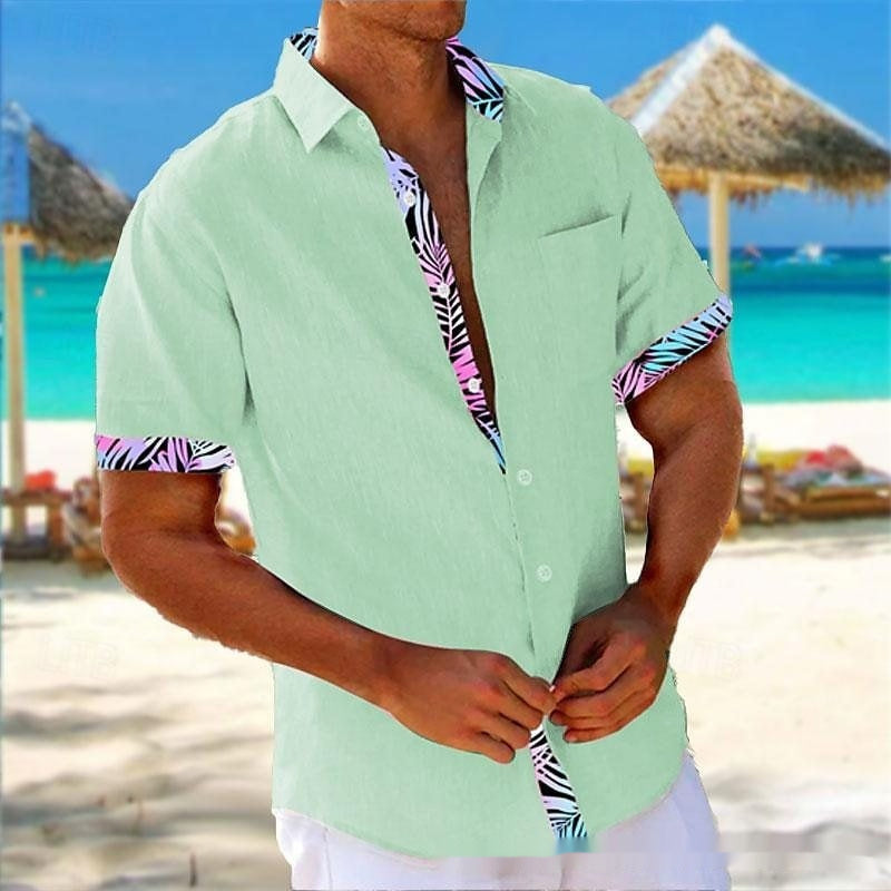 Chemise décontractée à manche 3D