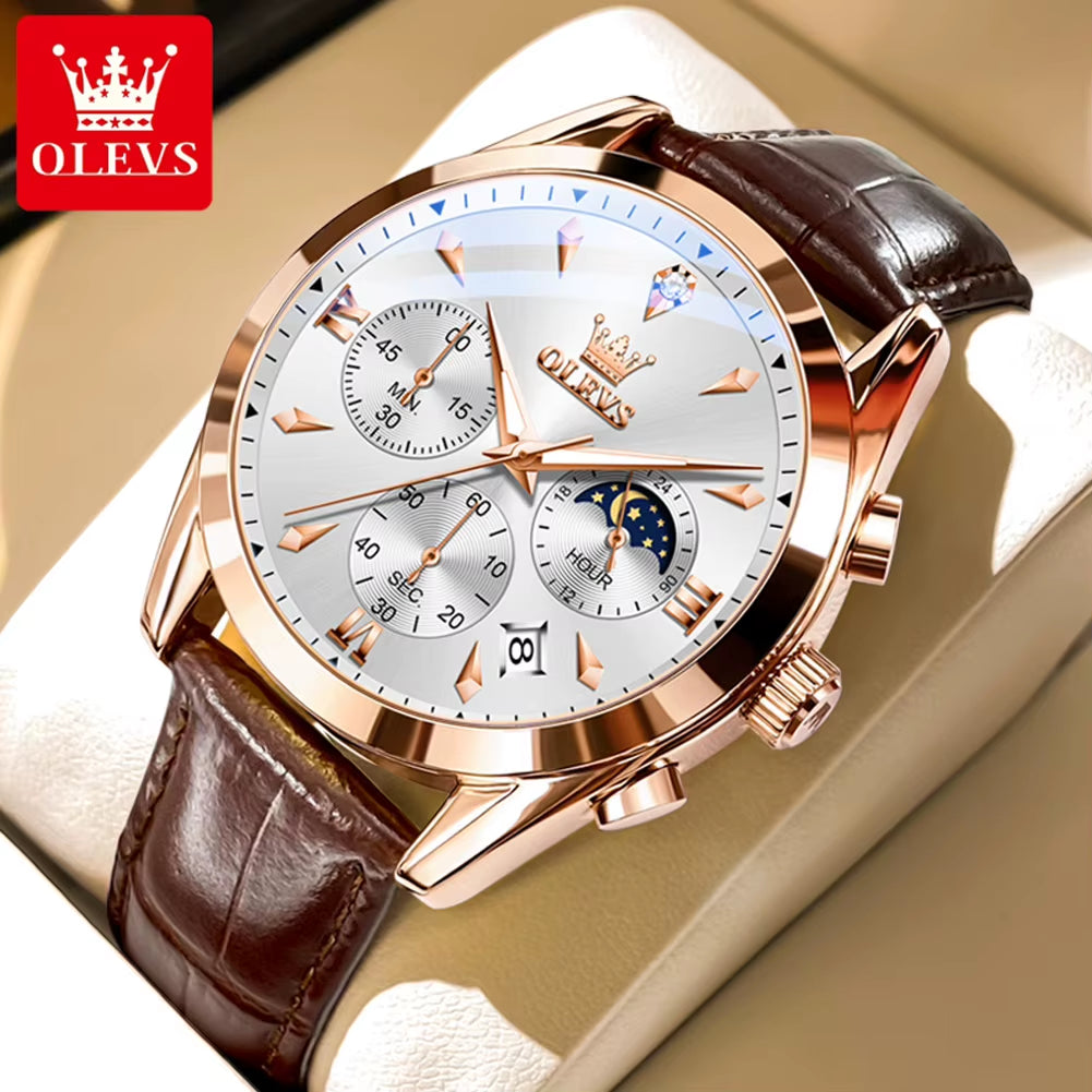 3609 Men'S Watch High Quality Multi Functional Waterproof Luminescent Quartz Watch Luxury Brand Men'S Watch Montre Homme