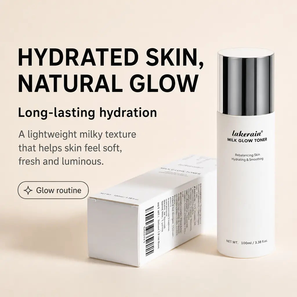 Lakerain Milk Toner Hydratant Visage Effet Glow