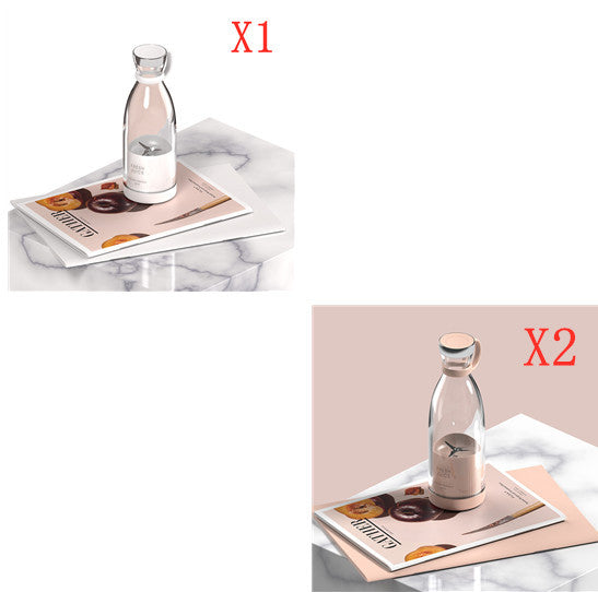 Mixeur blanc une pièce  et  Mixeur rose deux pièces catalogue fournis