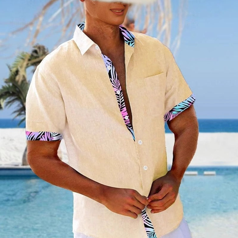 Chemise décontractée à manche 3D