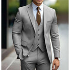 Business Casual Men's Three-piece Suit For Bridegroom Men's Wedding