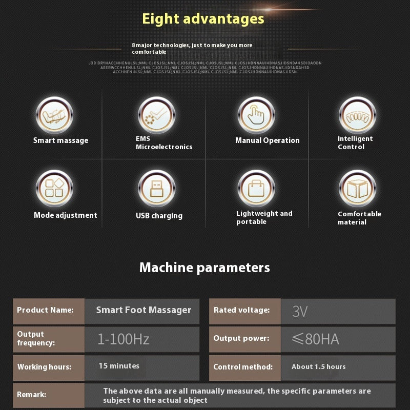 Pulse Micro-current Intelligent Remote Control Foot Massage Cushions