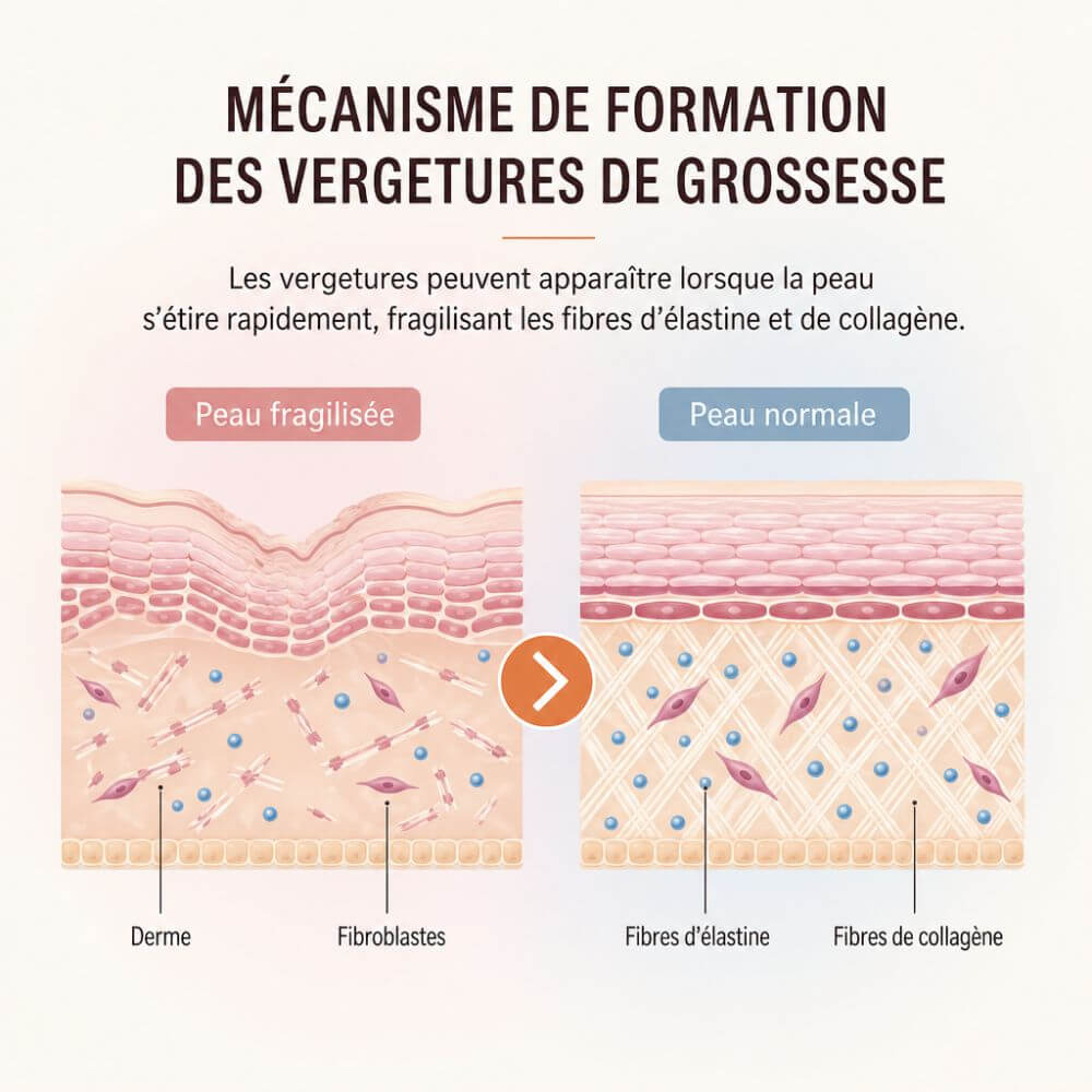 Crème réparatrice cicatrices vergetures