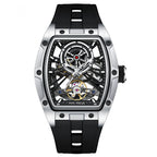 Men's Steel Case Full Hollow Automatic Mechanical Watch