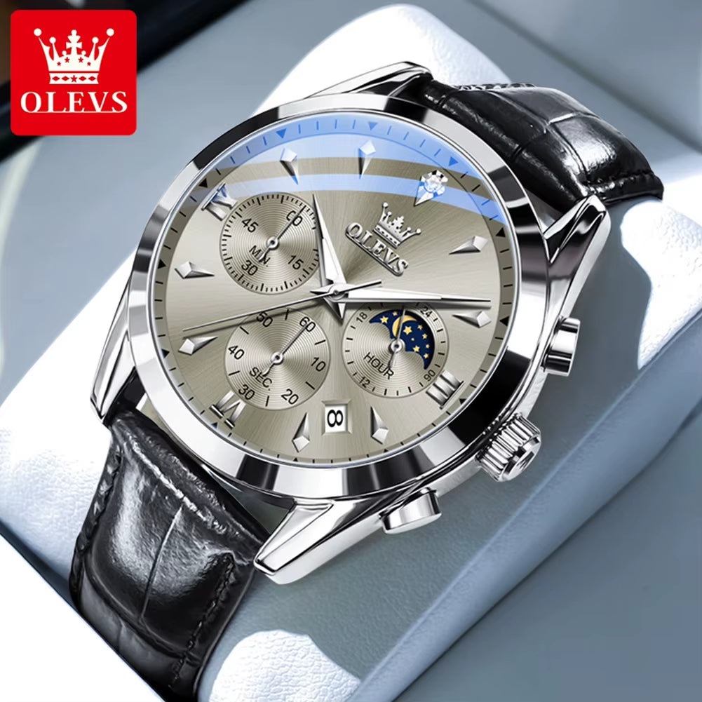 3609 Men'S Watch High Quality Multi Functional Waterproof Luminescent Quartz Watch Luxury Brand Men'S Watch Montre Homme