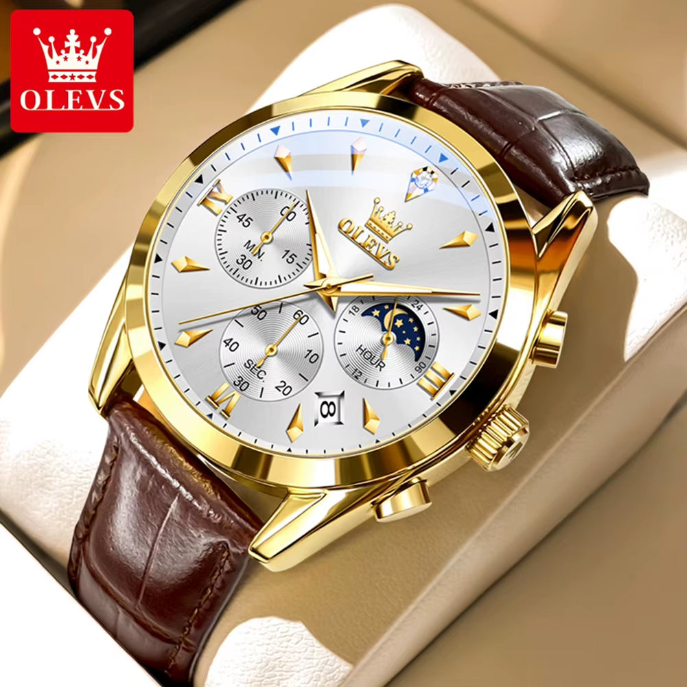 3609 Men'S Watch High Quality Multi Functional Waterproof Luminescent Quartz Watch Luxury Brand Men'S Watch Montre Homme