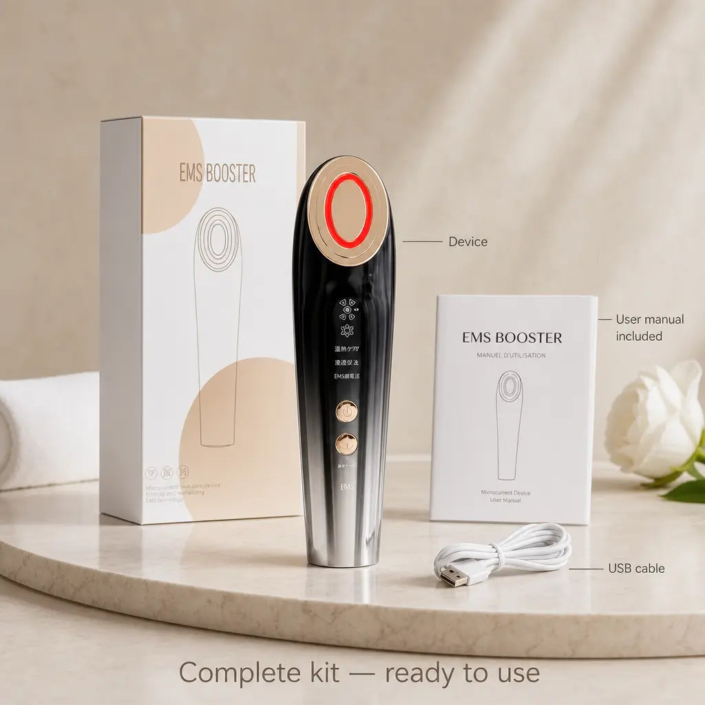 Appareil Lifting Facial Microcourant RF – Lumière Rouge Anti-Âge