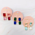 Boucles d'Oreilles Princess à Double Joyaux