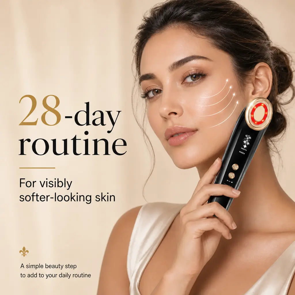 Appareil Lifting Facial Microcourant RF – Lumière Rouge Anti-Âge