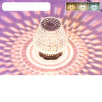 Lampe de table cristal diamant