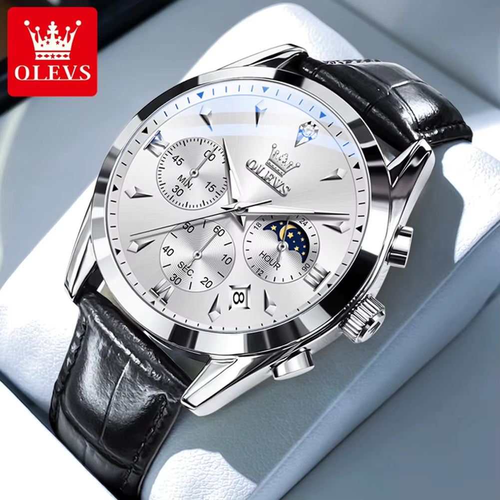 3609 Men'S Watch High Quality Multi Functional Waterproof Luminescent Quartz Watch Luxury Brand Men'S Watch Montre Homme