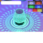 Lampe de table cristal diamant