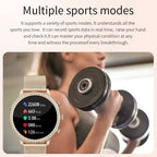 Smart Watch for Lady 1.28'' Bluetooth Call Blood Pressure DIY Custom Dial Sport Fitness Bracelet Waterproof Men Smartwatch Women