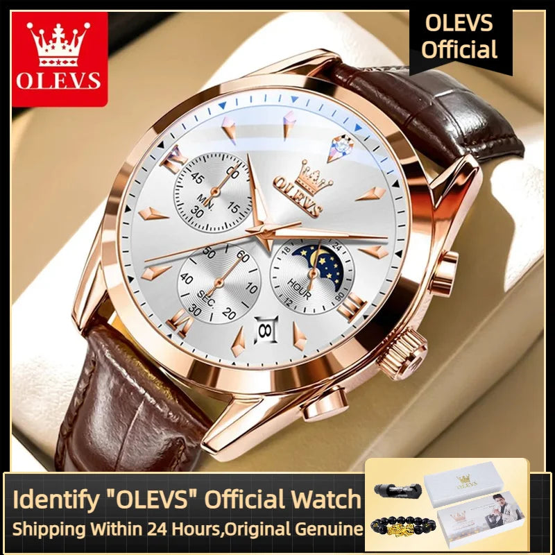 3609 Men'S Watch High Quality Multi Functional Waterproof Luminescent Quartz Watch Luxury Brand Men'S Watch Montre Homme