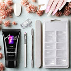 Painless Extension Gel Nail Art Without Paper Holder Quick Model Painless Crystal Gel Set