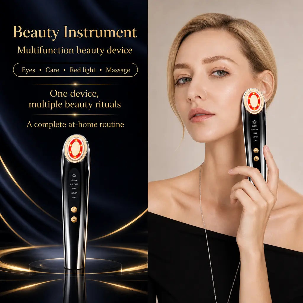 Appareil Lifting Facial Microcourant RF – Lumière Rouge Anti-Âge
