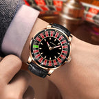 2024 New NH35 Automatic Mechanical Wristwatches Las Vegas Roulette INDU Watch Diamond Luminous ointer Jacob & Co Montre Homme