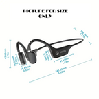 True Bone Conduction Earphone Open Ear Wireless Sport Headphones - Blue-4