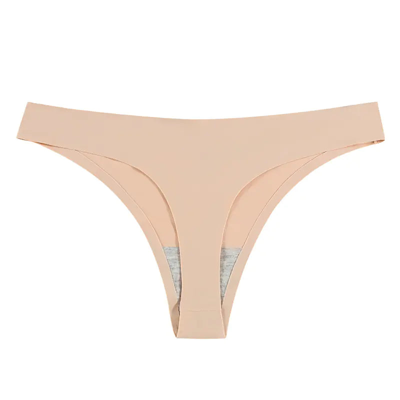 Seamless Ice Silk T-Back Women's Underwear (Summer)
