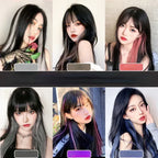 60Cm Hair Extension Clip in Hairpiece Long Straight Hanging Ear Wig Clip Synthetic Hair Extensions Accessories Hairpiece Hairpin