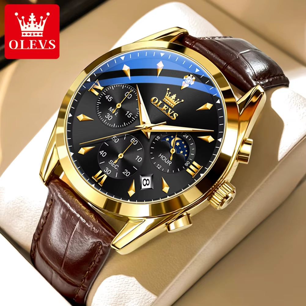 3609 Men'S Watch High Quality Multi Functional Waterproof Luminescent Quartz Watch Luxury Brand Men'S Watch Montre Homme