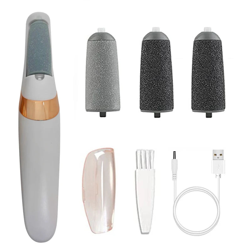 Rechargeable Electric Foot File Callus Remover Pedicure Machine Apparatus for Heels Grinding Device Foot Corns Remove Roller