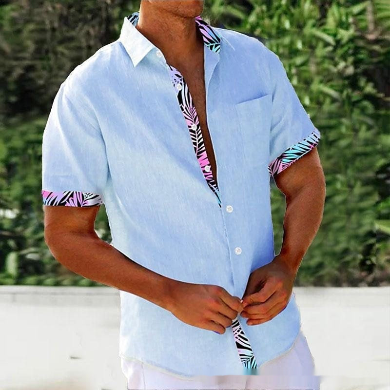 Chemise décontractée à manche 3D