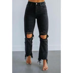European And American Ripped Jeans Women's Tight
