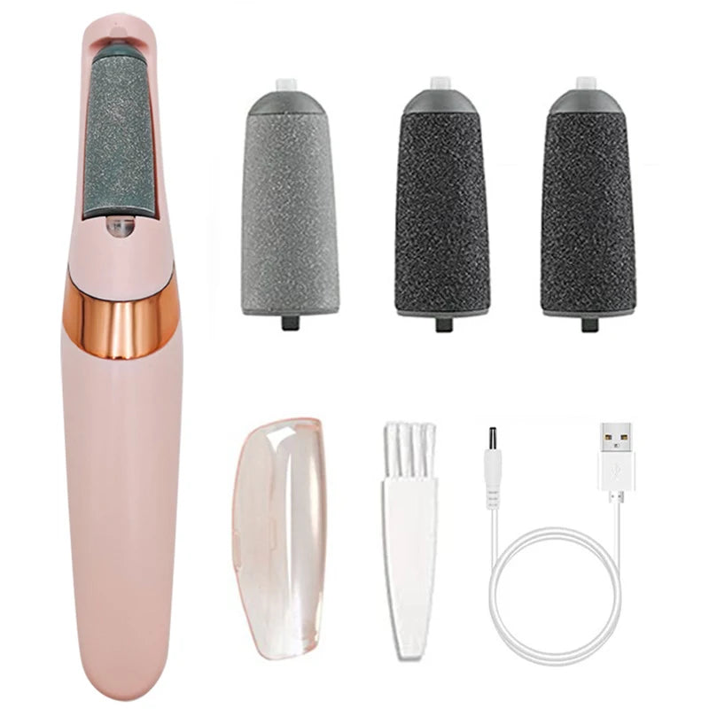 Rechargeable Electric Foot File Callus Remover Pedicure Machine Apparatus for Heels Grinding Device Foot Corns Remove Roller