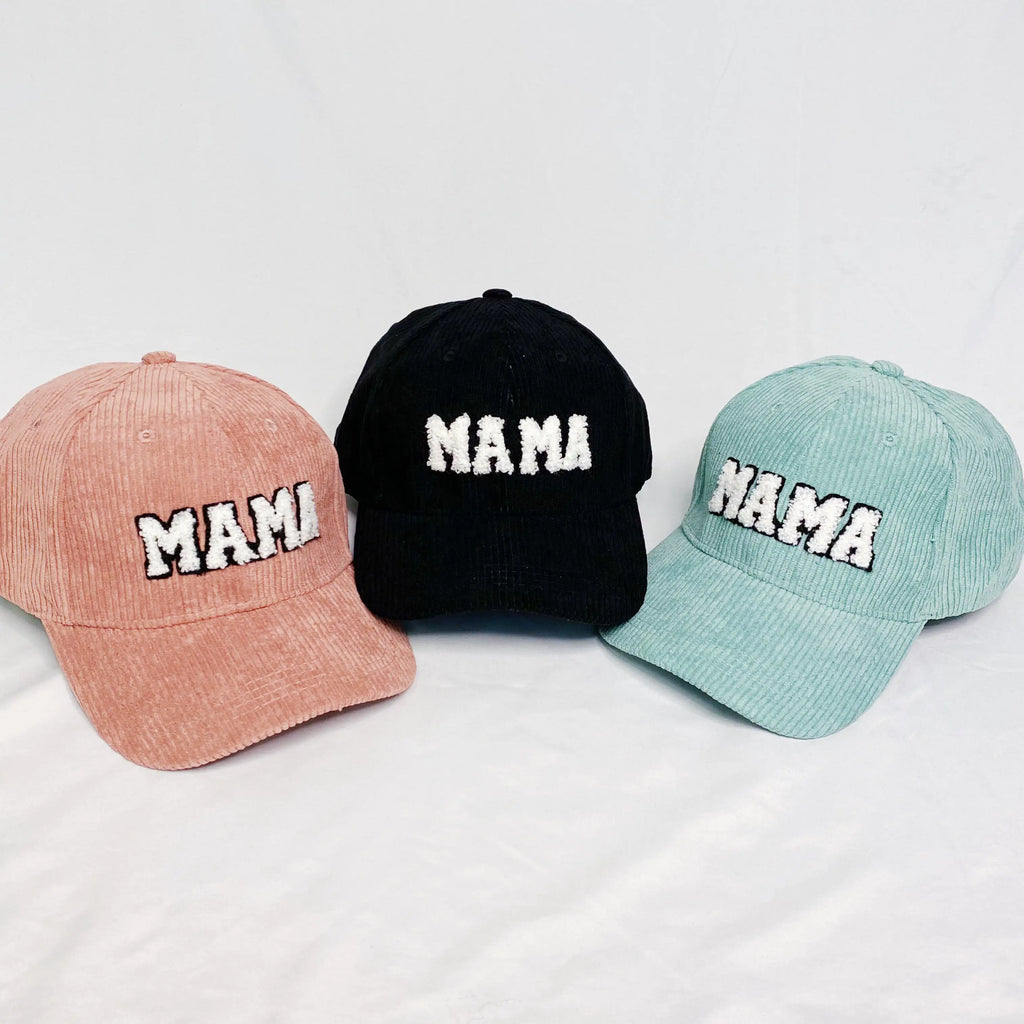 Casquette Mama en Velours Côtelé