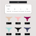 Seamless Ice Silk T-Back Women's Underwear (Summer)