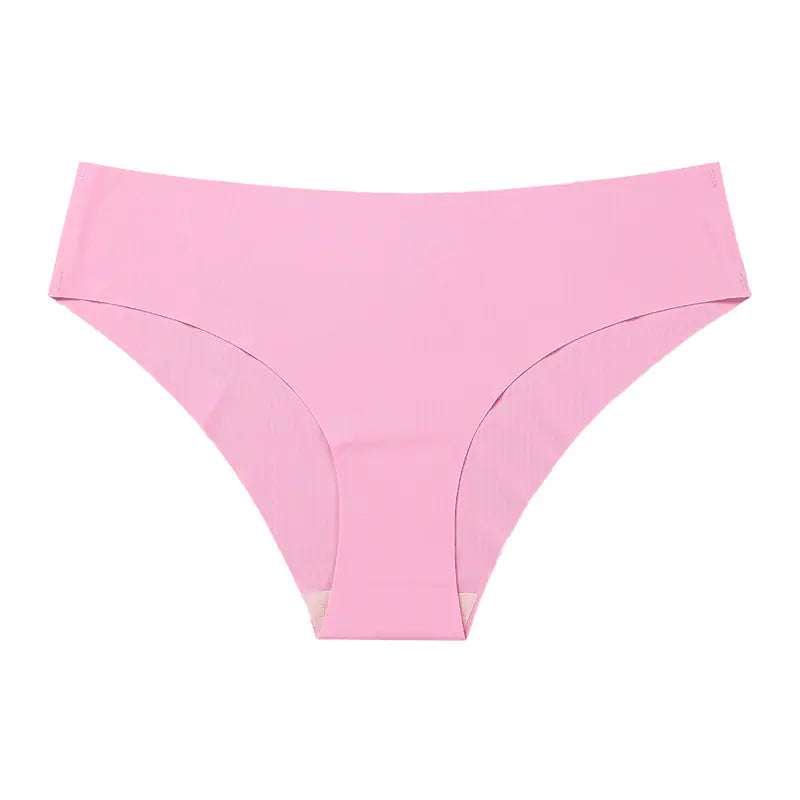 Seamless Ice Silk Women's Underwear - Plus Size Cotton Triangle