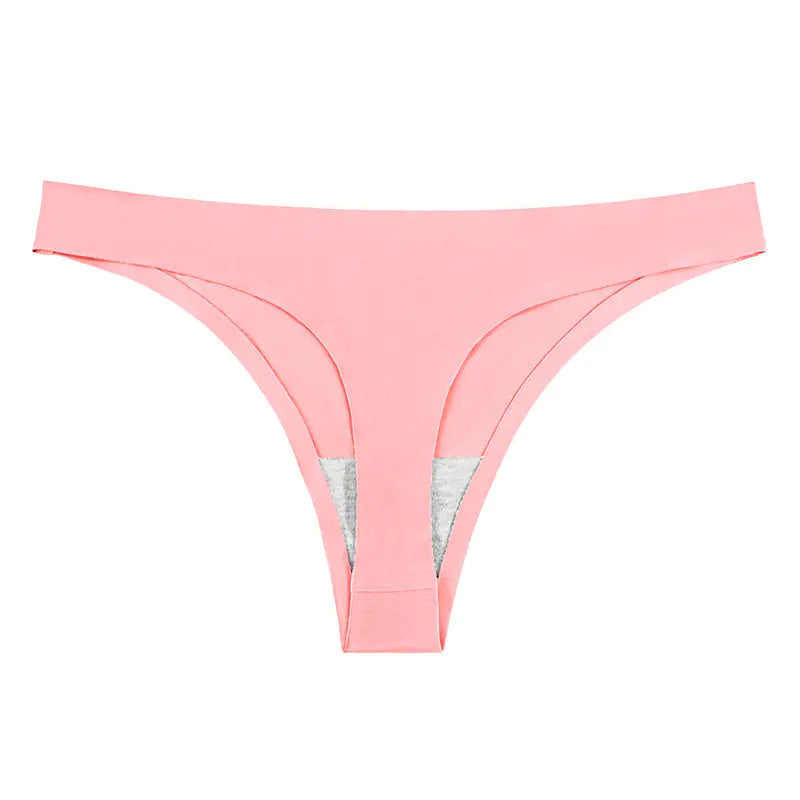 Seamless Ice Silk T-Back Women's Underwear (Summer)