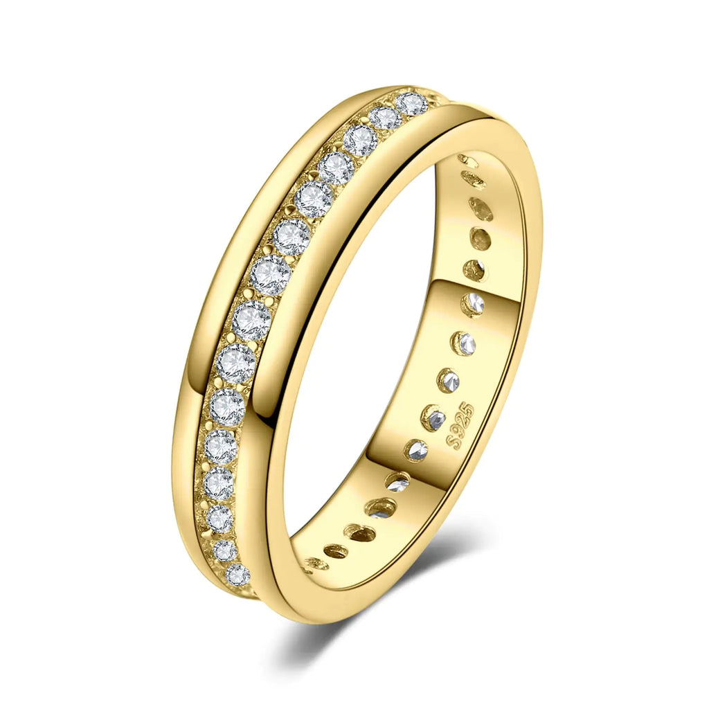 Alliances plaqué or jaune 14 carats