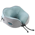 U-Shaped Shiatsu Neck Massager Silk Cervical Spine Kneading Massage Pillow for Car & Home Use Cross-Border Heating Head